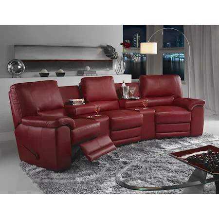 Casual Contemporary Theater Sectional Seating